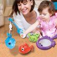 Ensemble de hochet | Hochet à ventouse pour animaux Sanhai, ensemble de jouets éducatifs pour bébé, multicolore, 5'' x 2'' -2