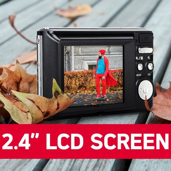 AGFA Realishot DC5500 24MP écran 2.4 Appareil Photo Numérique Compact AGFA Realishot DC5500 - 24 MP, écran 2.4, Zoom 8x, Vidéo 720p, Couleur Argent Appareil Photo Waterproof