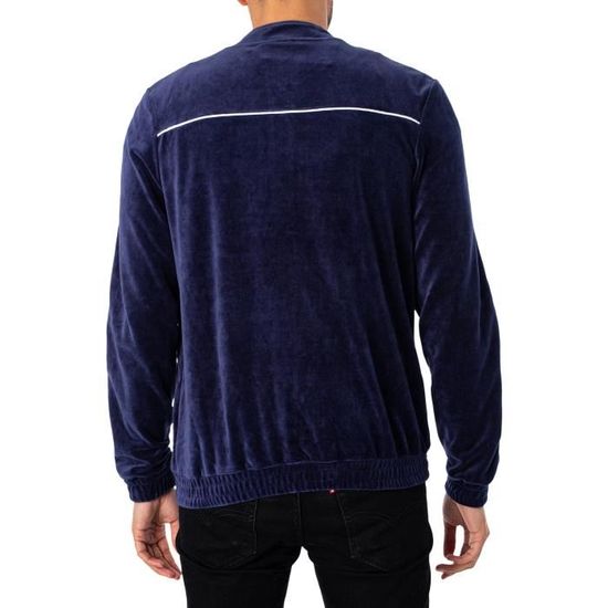 Fila Pour des hommes Veste de surv tement en velours Fonzo Bleu