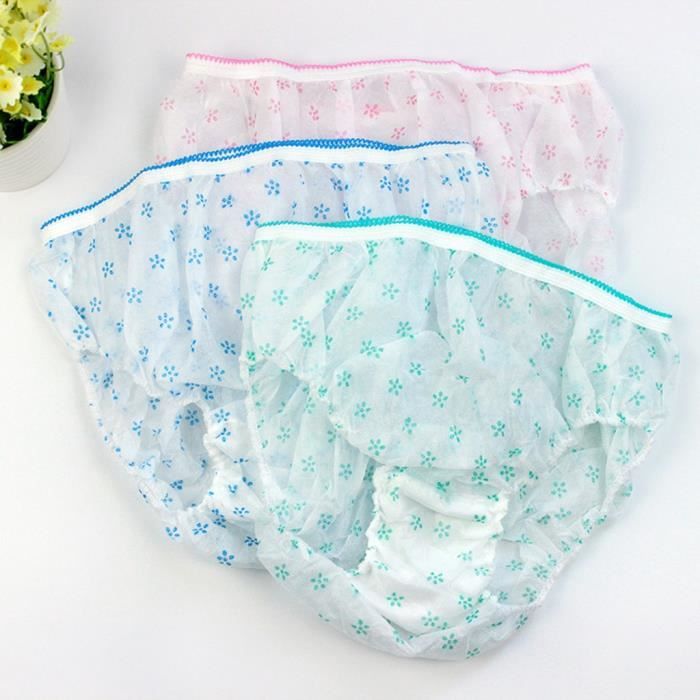 CULOTTE SLIP7 slips jetables de voyage PC femmes culottes en coton 1 boite de sous vetements