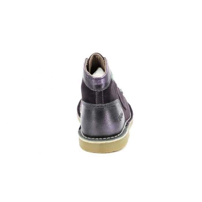 KICKERS Bottillons Kicklegend Violet Femme Violet Cdiscount