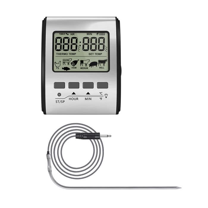 Thermomètre pour barbecue Bluetooth sans fil, résistant à la température  300 °C, rappel d'alarme, étanche IP67 - Cdiscount Maison