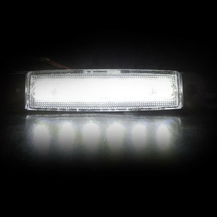 Lot De 4 Feux De Gabarit LED 12V Blancs - Pour Camion, Fourgon - Marquage E4 Route
