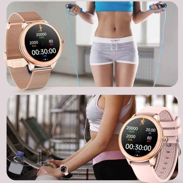 XWatch Lady Pro Montre Connect e Femme Appels et SMS Bracelet