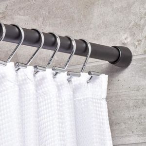 Lot De 2 Tringles Réglables 30-50 Cm – Fixation Sans Perçage – Blanc