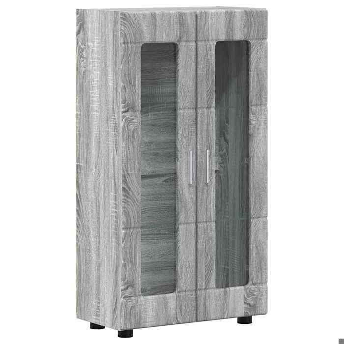 SALALIS - Buffet FLORIN Gris Sonoma 55,5 x 29 x 103 cm Bois d ...