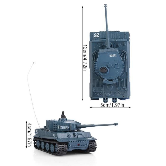 Tank Télécommandé Mini En ABS - Jouet RC Interactif Pour Enfants, 6.8x4x3.9 Cm