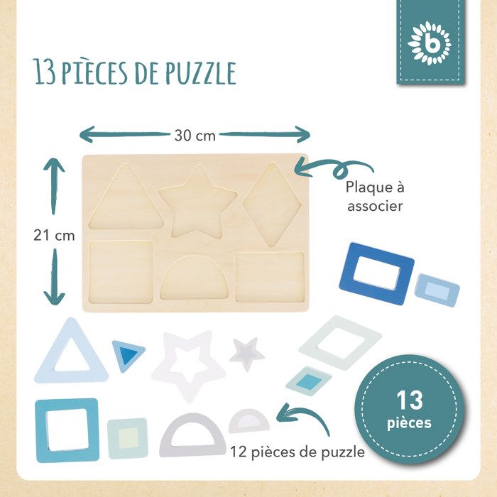 PUZZLE DE FORME Géométrique Montessori En Bois, Jouet De Tri De Forme G%c3%a9om%c3%a9trique Montessori En Bois Jouet 386508507657