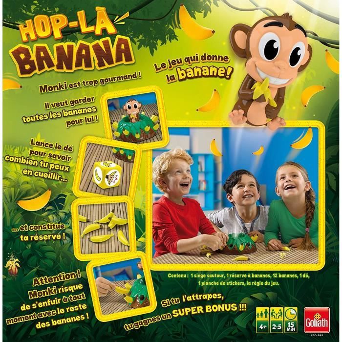 Hop La Banana - Jeux de Société pour Enfants dès 4 Ans - Jeux dActi