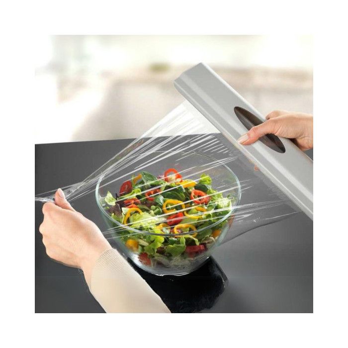 Distributeur De Film Alimentaire Magnétique Ieron - Gris - Pour Feuille D'Aluminium Et Plastique - Organisateur De Tiroir