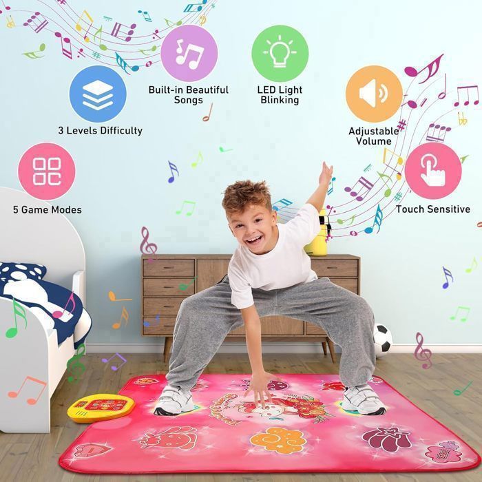VATOS® Tapis de danse - Tapis de danse pour Filles - Tapis de musique - Tapis de VATOS® Tapis de danse - Tapis de danse pour Filles - Tapis de musique - Tapis de