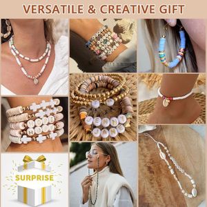 Lot De Bijoux Fantaisie - Colliers Perles Et Coquillages, Bracelets Marin - Couleurs Diverses