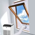 Kit de joint de fenêtre de toit universel pour climatiseur portable, sans perçage, facile à installer, étanche (380CM*2 )