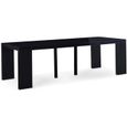 Table Extensible Laque Noir Achat Vente Pas Cher