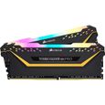 Mémoire RAM - CORSAIR - Vengeance RGB Pro Series DDR4 - 16GB 2x8GB DIMM - 3200 MHz  - CL16 - 1.35V - Noir-0