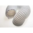 Tuyau d'évacuation d'air en PVC flexible, diamètre 150 mm, longueur 4 m, pour climatisation, sèche-linge, hotte-0