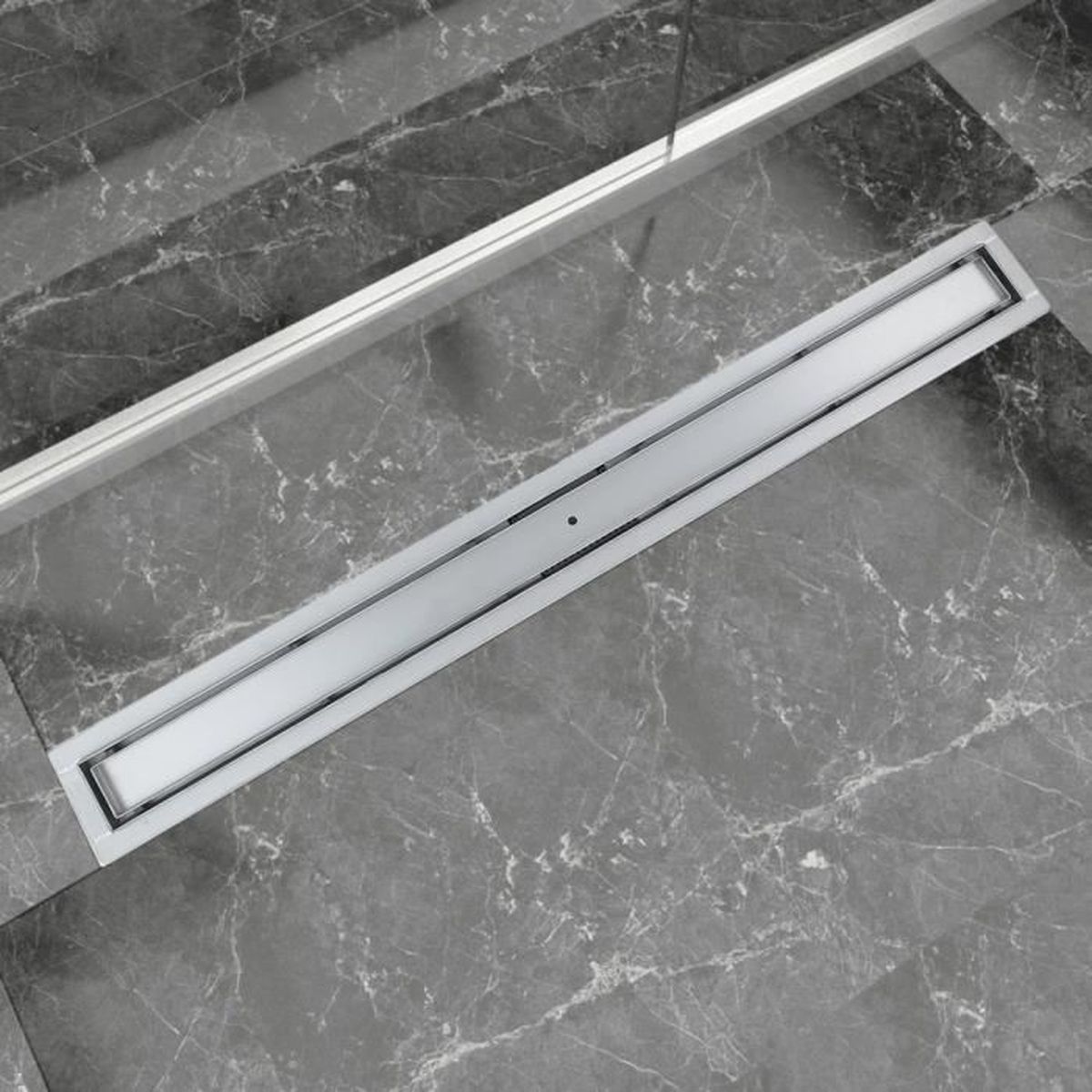 Caniveau de Douche en Acier Inox Italienne Siphon Sol d/évacuation /à Carreler pour Salle de Bain-30cm