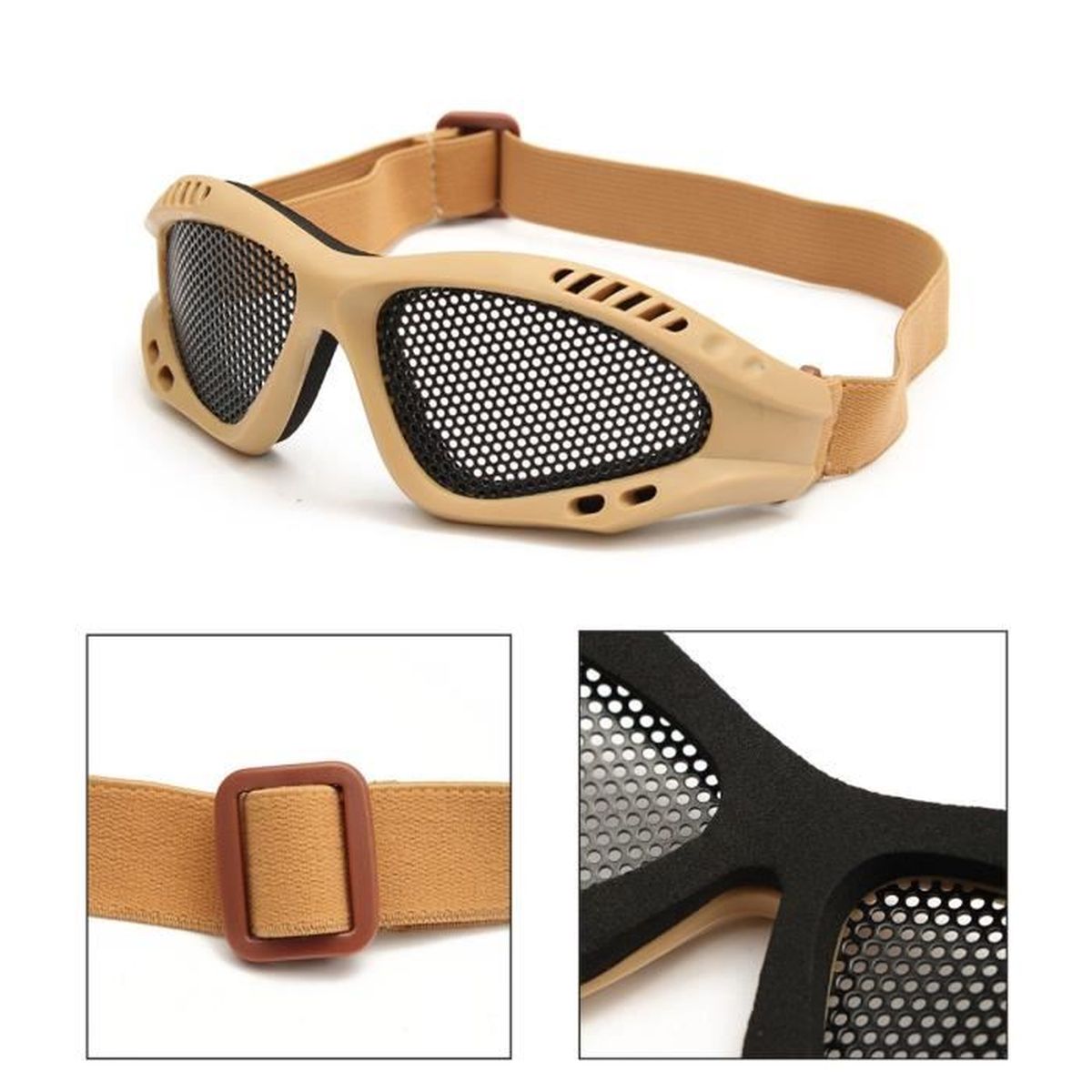 TEMPSA Goggles Lunettes Protection Yeux Tactique Masque + Grille 