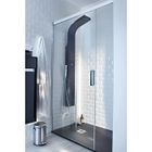 Essekaska panneau de douche hydromassant noir Essebagno