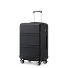 Kono Valise de Voyage 55x22x40cm Trolley Rigide en ABS avec Bagages à Main à 4 roulettes et Serrure TSA, Valise Bagage Cabine, Noir