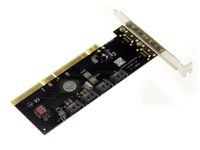 Carte contrôleur PCI-X SATA 4 ports RAID 0 1 10 - PCIX 64 Bits (Compatible PCI 32 Bits) avec Chipset SIL3124