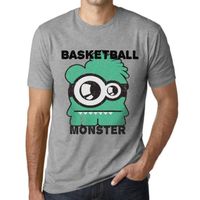 Homme Tee-Shirt Monstre Du Basket-Ball – Basketball Monster – T-Shirt Vintage Gris