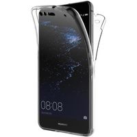 Coque Huawei P10 Lite Avant + Arrière 360 Protection Intégrale Transparent Silicone Gel Souple Etui Tactile Housse Antichoc