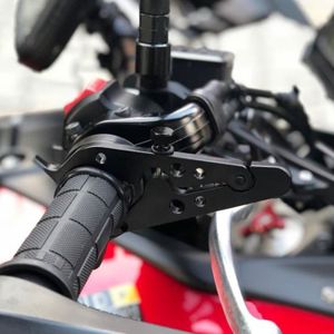 Tomanbery Embout de Guidon Noir Vitesse d'accélérateur de régulateur de Vitesse Universel pour Moto 