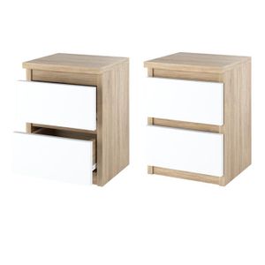 Table De Chevet Chêne Sonoma 35x35x55 Cm - Aggloméré Brun