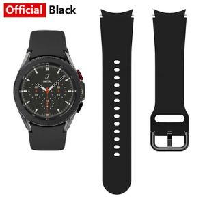 BRACELET MONTRE CONNEC. Galaxy Watch4 44mm - noir officiel - Bracelet En Silicone,  Bracelet Connecté Pour Galaxy Watch 4