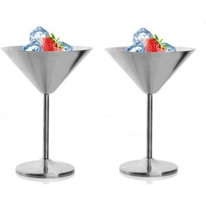 Lot de 2 Vintage de cuisine Company Martini Verres à cocktail Coffret cadeau Transparent 