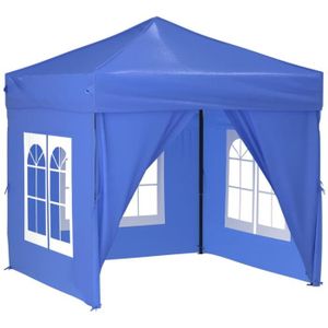 TONNELLE - BARNUM FYDUN Tente de réception pliable avec parois Bleu 2x2 m A93500 CN012