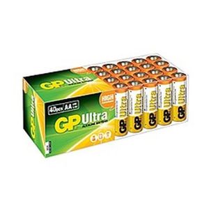 PILES Piles AA - Lot de 40 | GP Ultra | Batteries Alcali