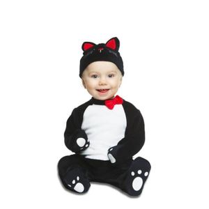 HONMOK Ensemble Halloween Déguisement de Chat Noir pour Enfant