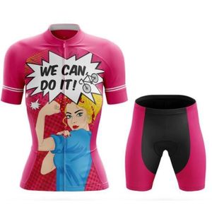 MAILLOT DE CYCLISME We Can Do It Maillot de Cyclisme Femme Sport Manch