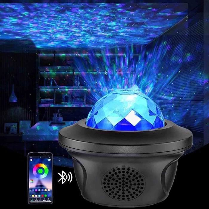 Petite Lampe De Nuit Wifi Lampe Grain D'Eau Lampe De Projection Sur Tout L'Effet Lampe Flamme Bluetooth Musique Atmosphère [H3519] - Cdiscount Puériculture & Eveil bébé