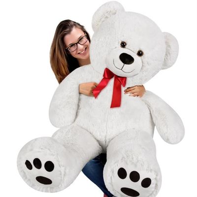 DEUBA Grand nounours géant XL Teddy Bear - Ours en peluche blanc -  Enfants/adultes - Cdiscount Jeux - Jouets
