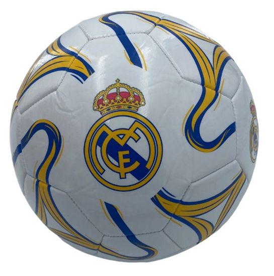 Ballon Géant Real Madrid 35,5 Cm – Ballon Souple En Maille Pour Jeux Intérieur/extérieur – Officiel Et Coloré