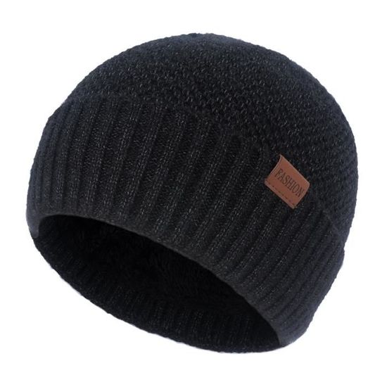 Bonnet d'hiver en tricot tricoté pour homme - Gris