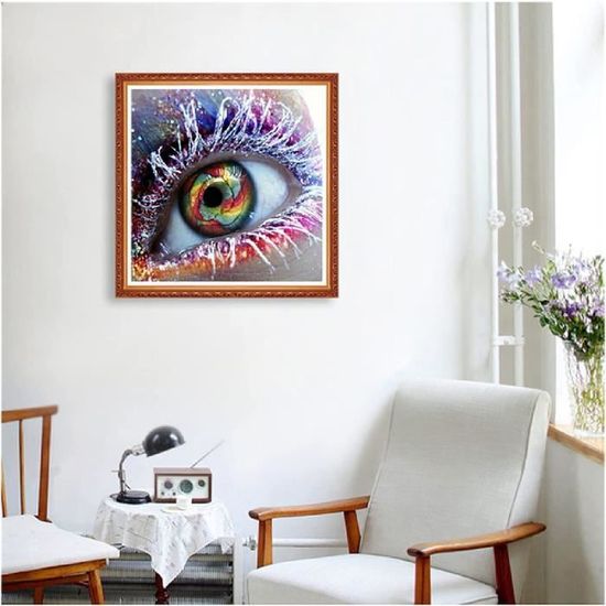 5D Diy Diamond Art Painting Strass Complet Kit, Diamant Peinture Point De Croix Broderie Par