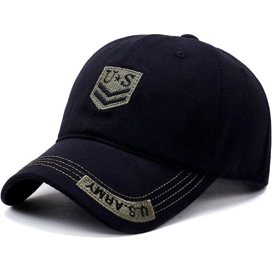 Casquette Plate Militaire Homme - Style Armée Réglable En Coton Confortable