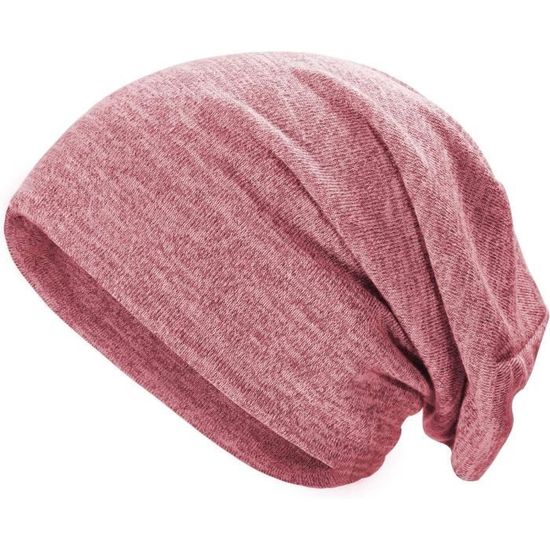 2 Pièces Bonnet Jersey Léger Pour Hommes Et Femmes Unisexe Bonnet Slouch Beanie Élastique Fin Long Beanie Hats Souple Respirant Pour Sport Sommeil