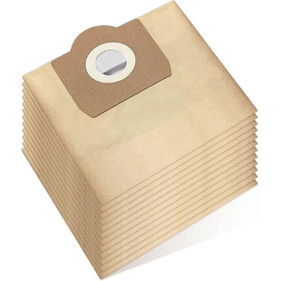 Sac aspirateur filtre ouate Karcher WD2 Plus et WD3, lot de 4 | Sac à aspirateur | FR