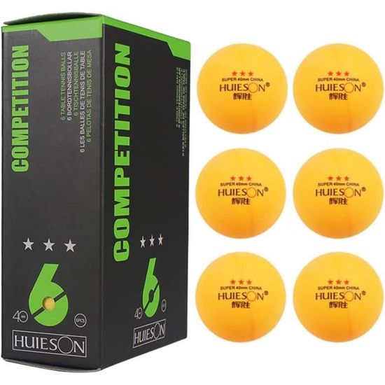 DAZZLUXE Lot De 20 Balles De Ping-Pong Jaunes 40 Mm – ABS Robuste, Rebond Parfait – Idéal Famille, Débutants & Loisirs