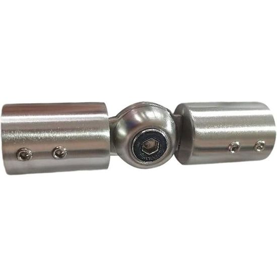 Connecteur Coudé Angle Pour Tringle à Rideau - Alliage Zinc Robuste, Réglable, Pour Rideaux Lourds
