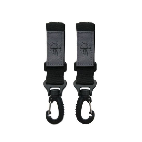 4pcs Crochets Poussette,Styl Cuir, Noir Clips Mousquetons Pour Accrochez Vos Achats, Ajustement Universel, Mousqueton Poussette - Puériculture & Eveil Bébé