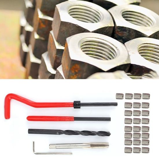 Kit Réparation Filetage M14x2 Samfox - 15 Pièces Acier Inoxydable | Pour Voiture Et DIY