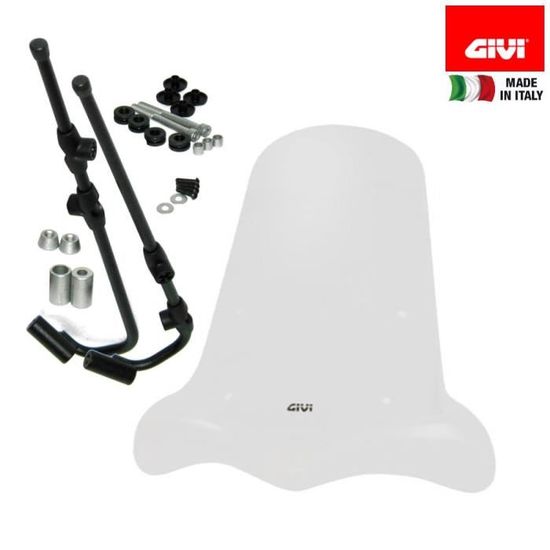 Pare-brise Givi Transparent Pour Honda SH 300i (2005-2016) - Protection Contre Vent Et Intempéries Pare-brise Givi Transparent Pour Honda SH 300i (2005-2016) - Protection Contre Vent Et Intempéries
