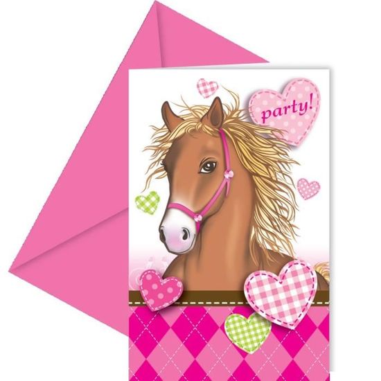 Cartes D Invitation Anniversaire Cheval Joli Co Achat Vente
