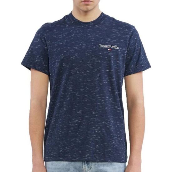 T shirt tommy hilfiger homme bleu marine best sale